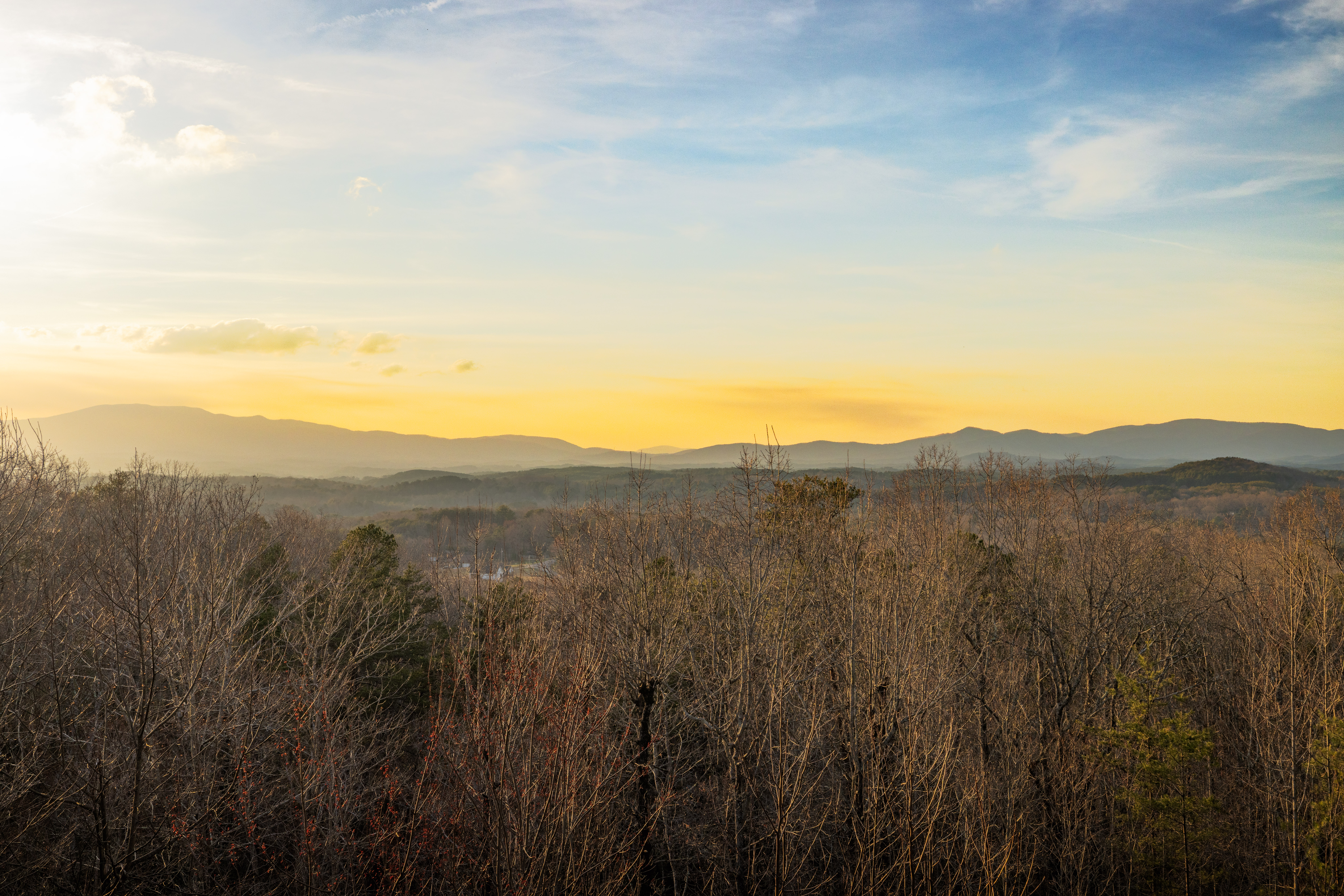 A scenic mountain overlook near Blue Ridge, Georgia