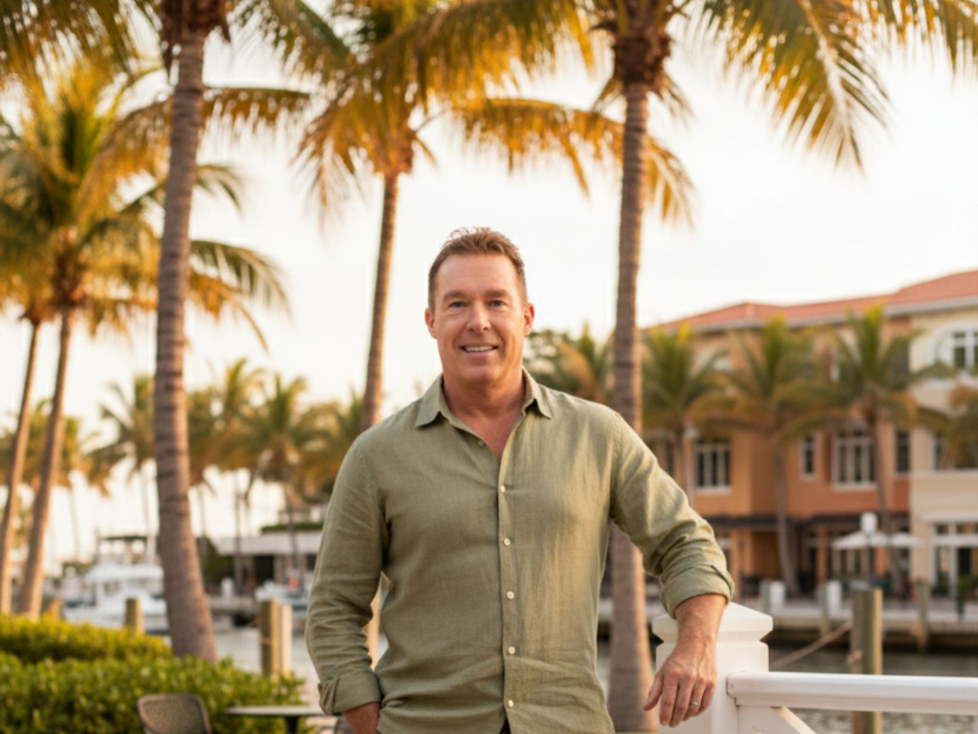 Fort Lauderdale beach and Las Olas Boulevard in November fall season