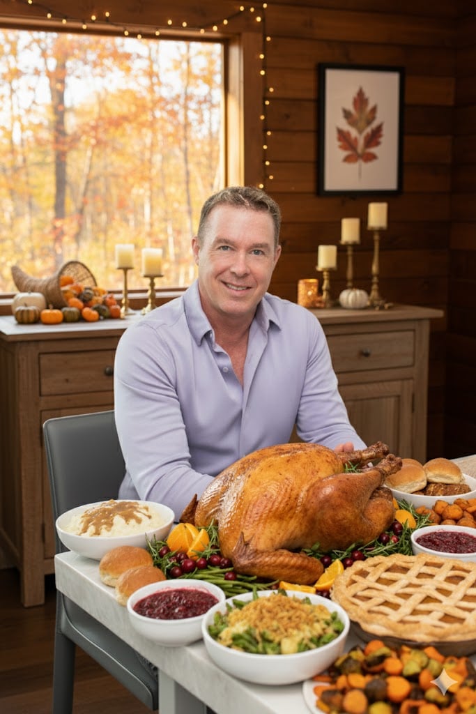 Blue Ridge, GA mountain community in autumn — Thanksgiving season gratitude and local events