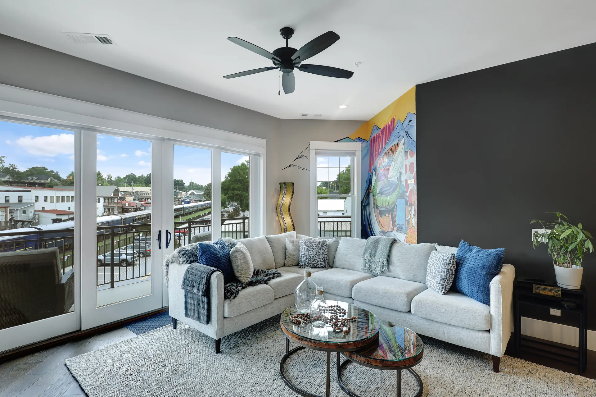 Living room, Martini Mountain Downtown, Blue Ridge GA