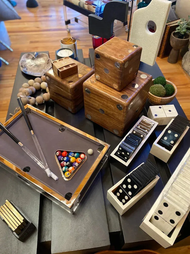 Games and home goods displayed inside a downtown Blue Ridge boutique