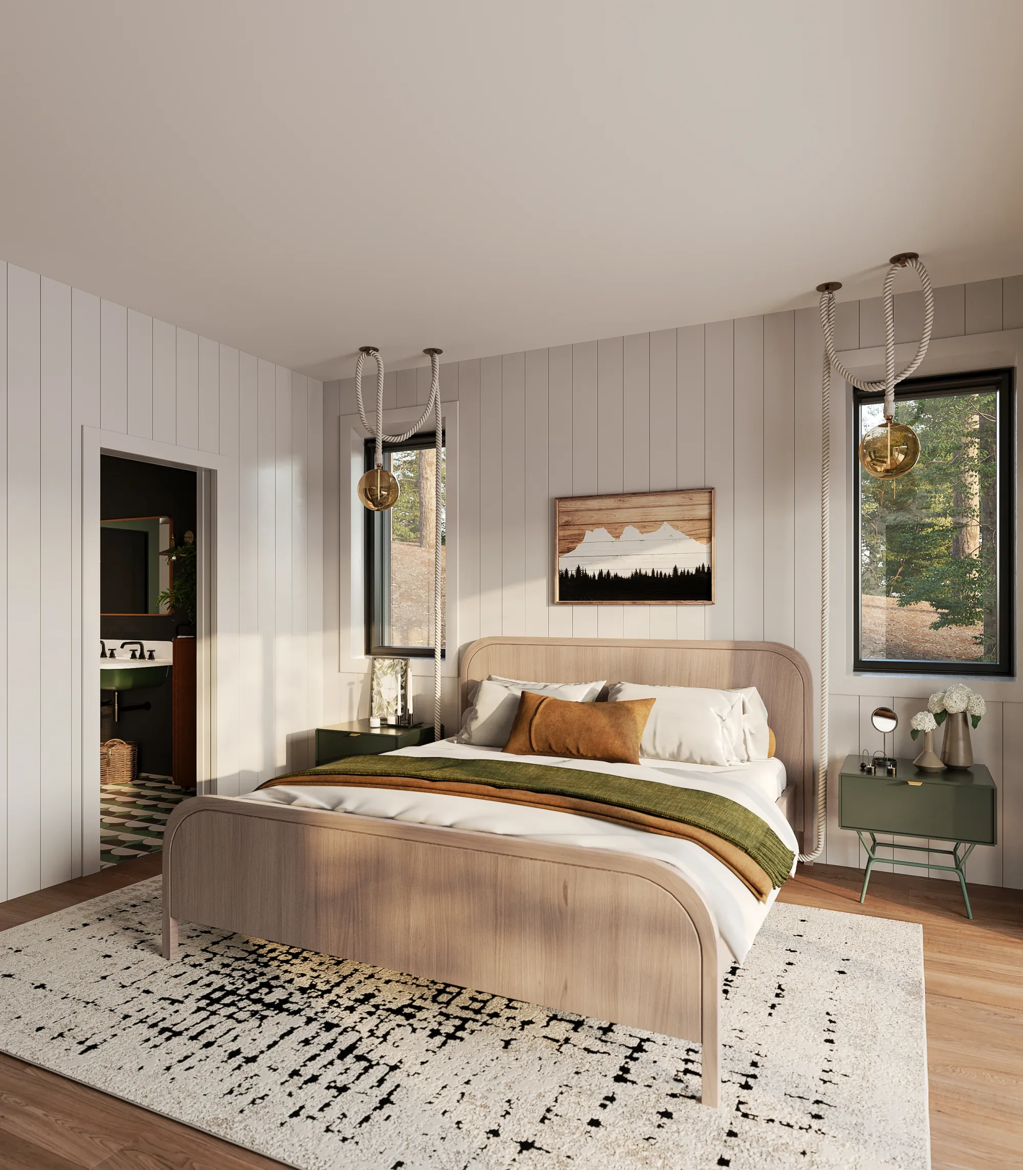 North Creek — secondary bedroom rendering