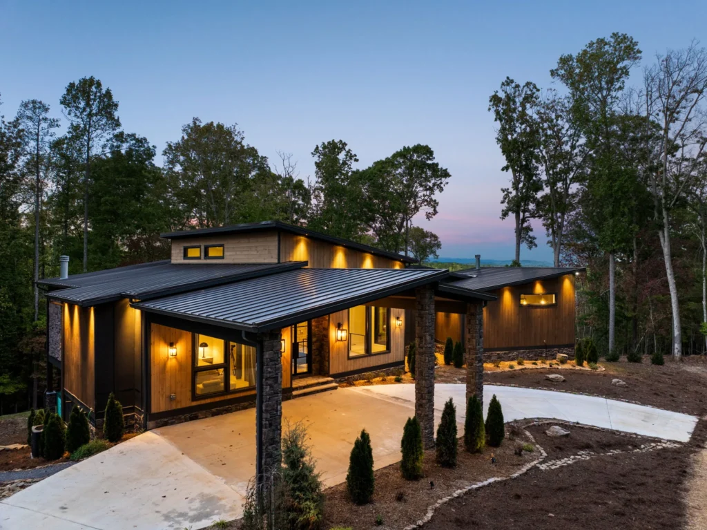 103 Dry Branch Trail — exterior aerial twilight hero