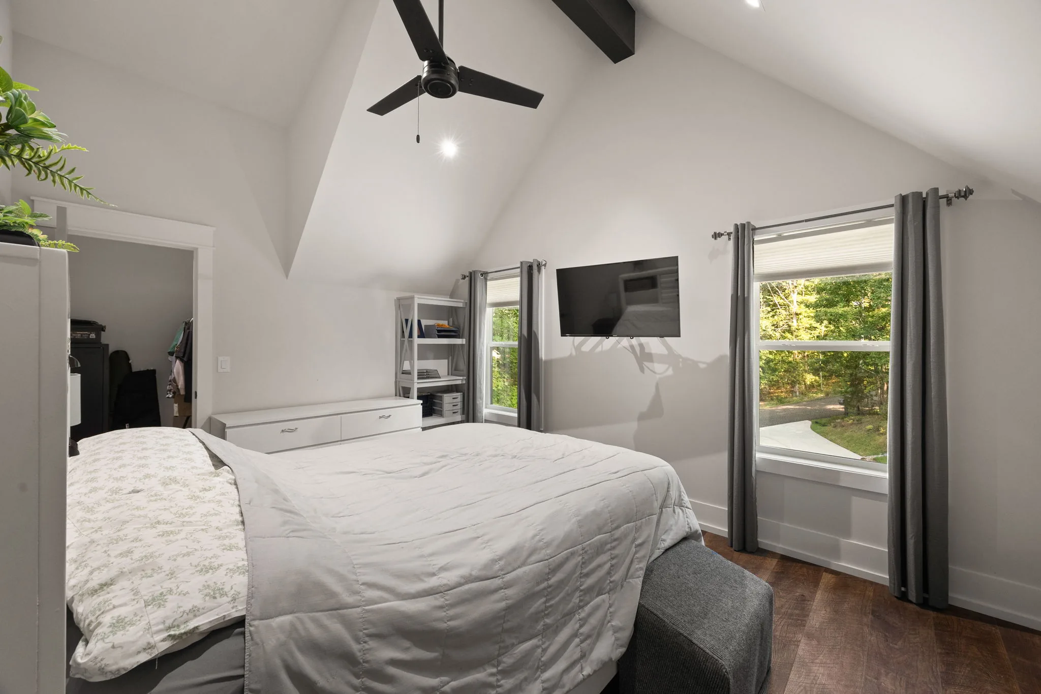 ADU bedroom, 11x14 with walk-in closet