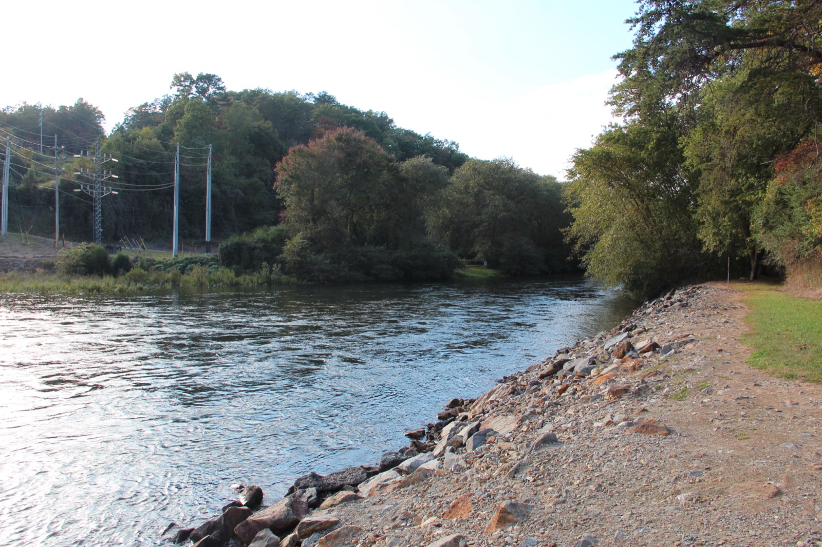 The Toccoa River just north of the Blue Ridge Dam in the North Georgia mountains